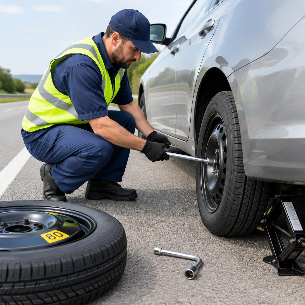 Flat tire service